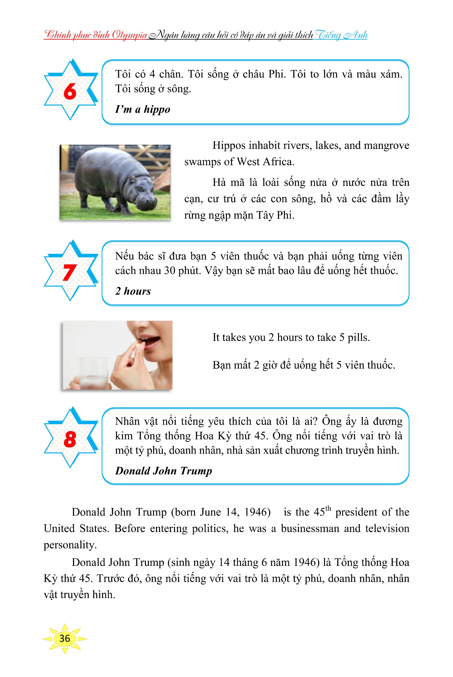 chinh phục đỉnh olympia ngân hàng câu hỏi có đáp án và giải thích tiếng anh - Ảnh 9