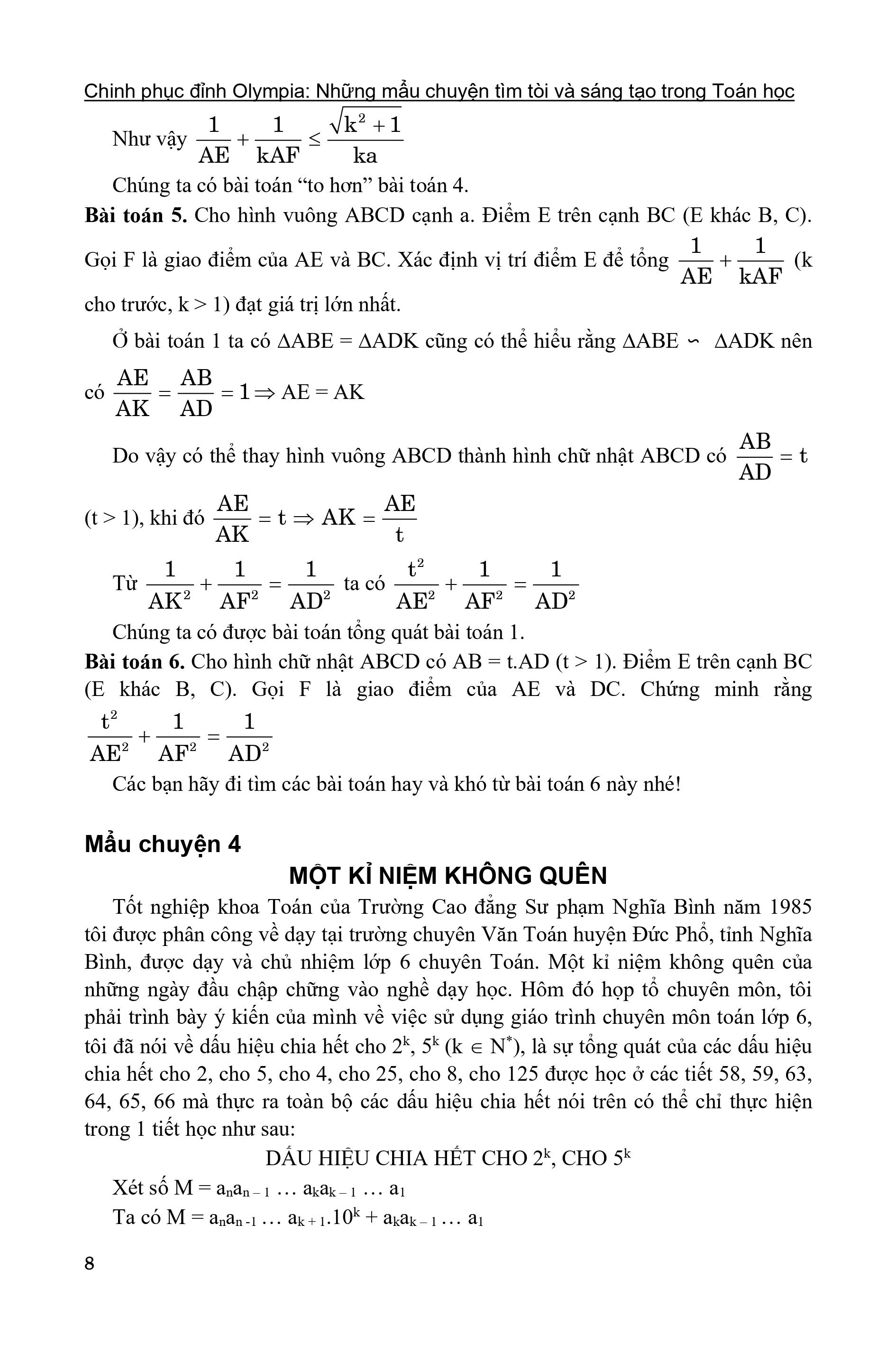 chinh phục đỉnh olympia những mẩu chuyện tìm tòi và sáng tạo trong toán học - Ảnh 8