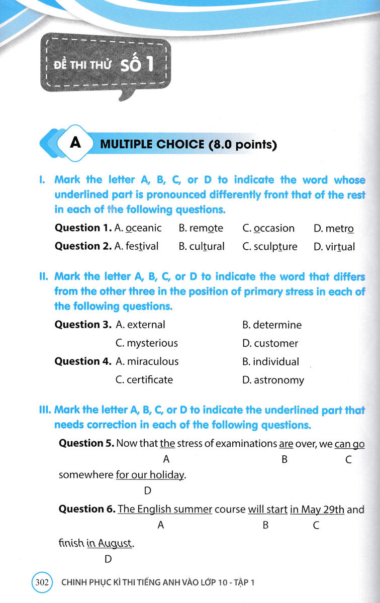 chinh phục kỳ thi tiếng anh vào lớp 10 - tập 1 - Ảnh 14