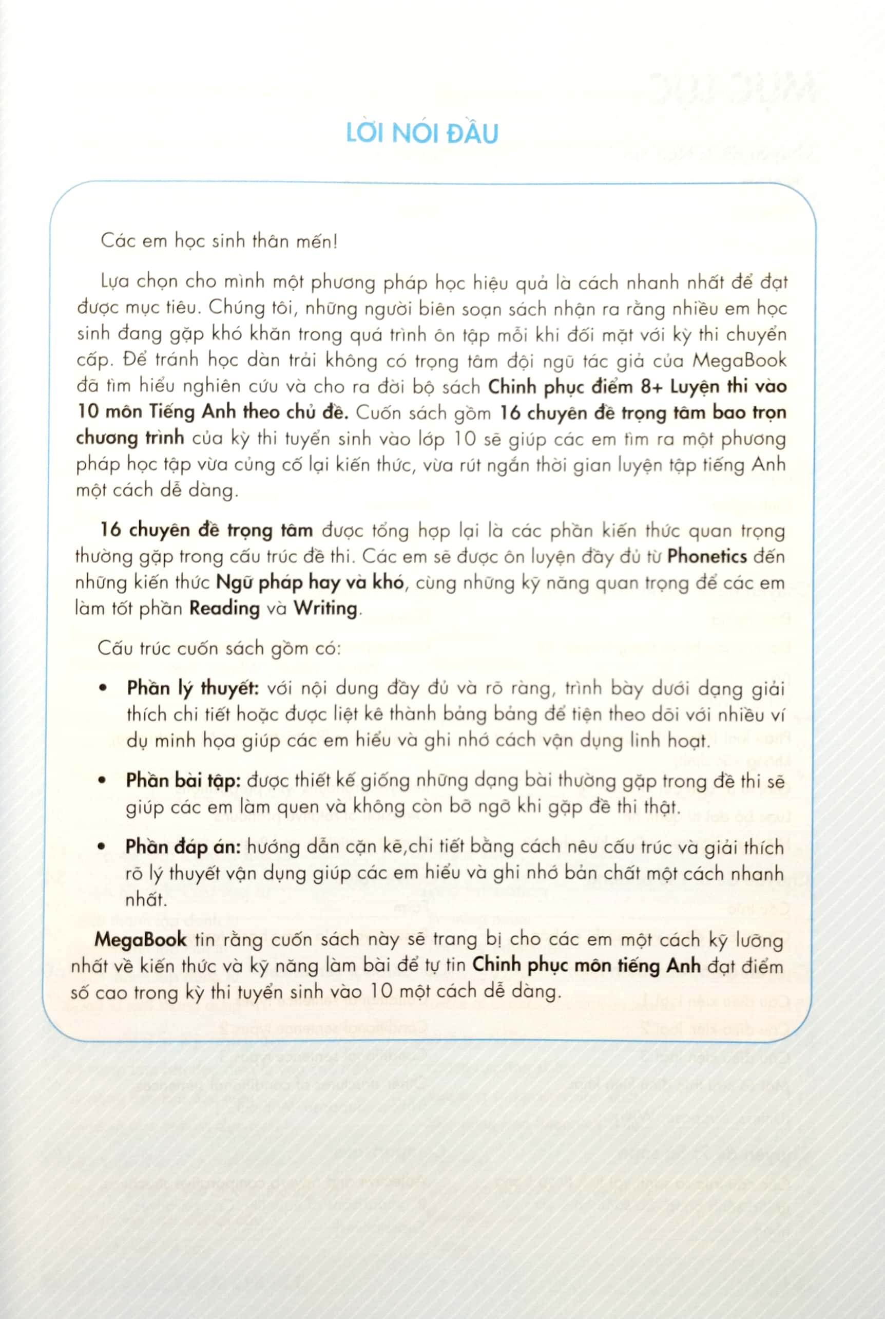 chinh phục luyện thi vào 10 môn tiếng anh theo chủ đề - Ảnh 3