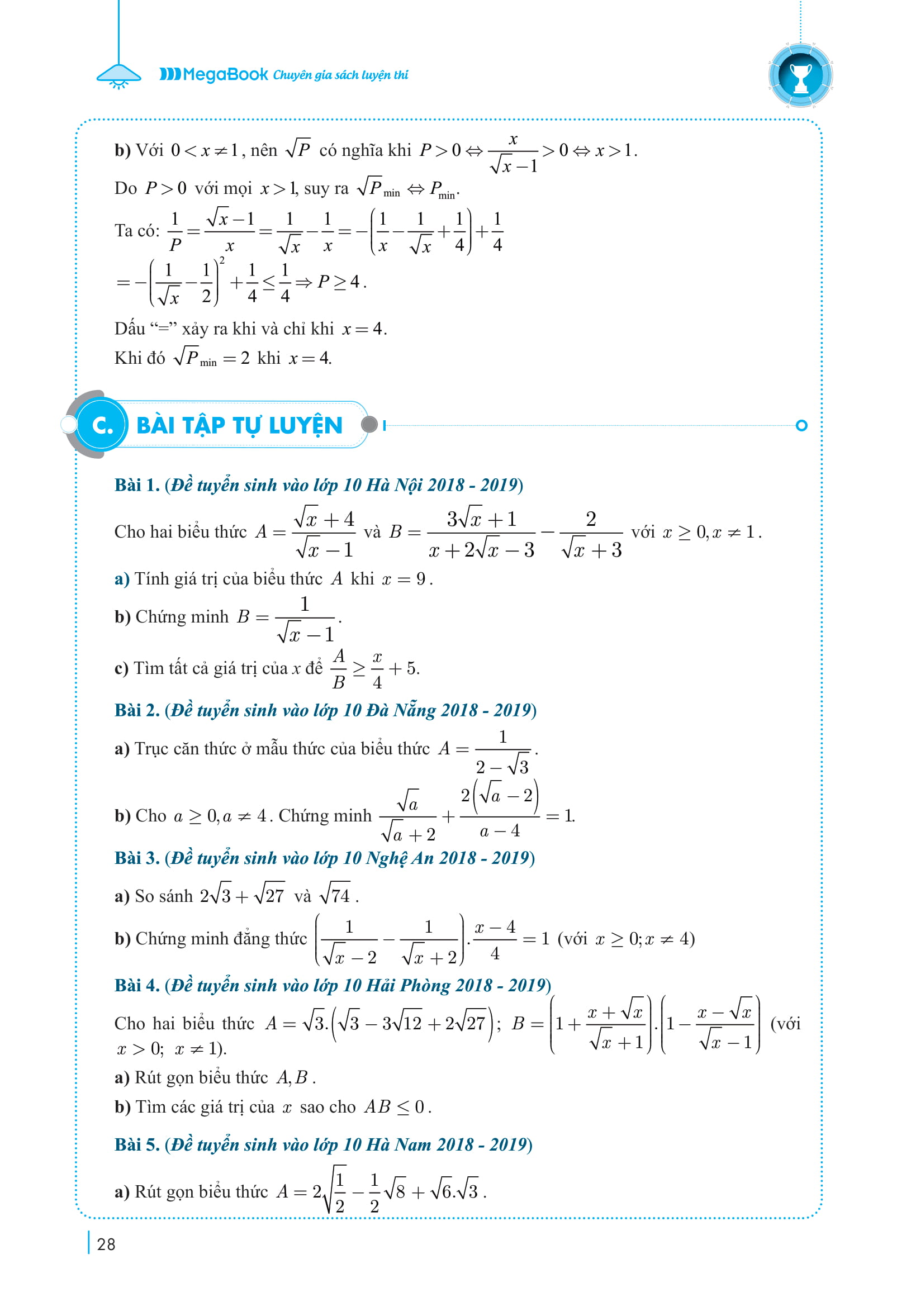 chinh phục luyện thi vào lớp 10 môn toán theo chủ đề - Ảnh 14