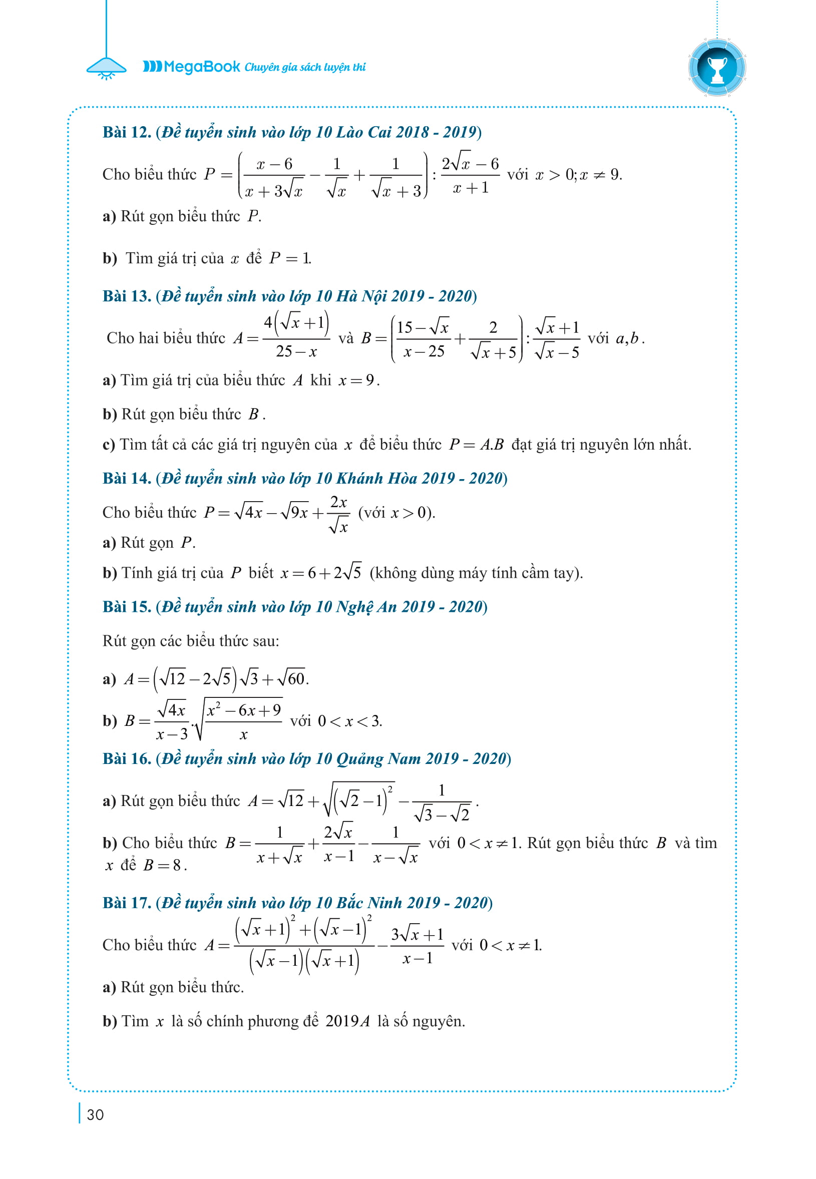 chinh phục luyện thi vào lớp 10 môn toán theo chủ đề - Ảnh 16