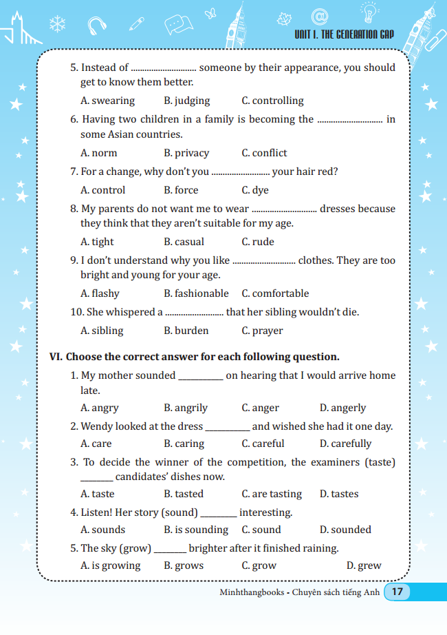 chinh phục ngữ pháp và bài tập tiếng anh 11 - tập 1 - Ảnh 10