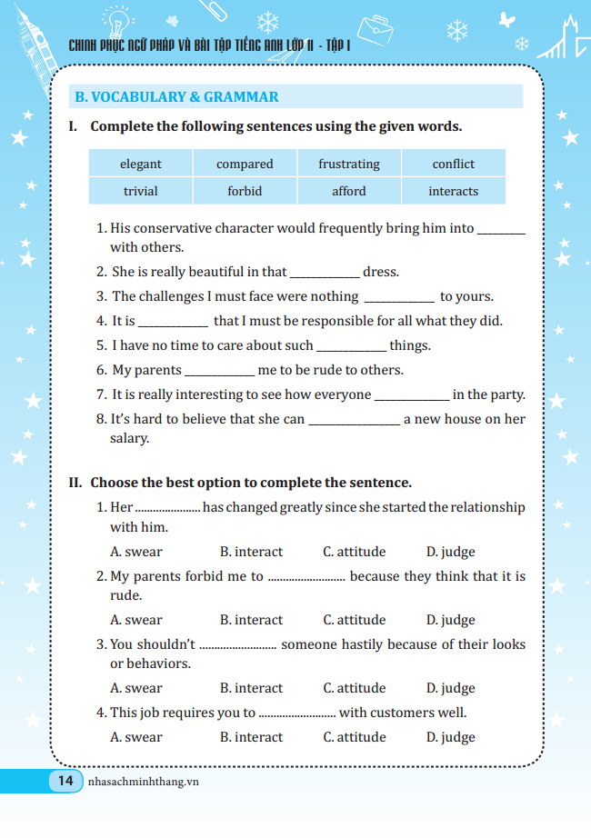 chinh phục ngữ pháp và bài tập tiếng anh 11 - tập 1 - Ảnh 7