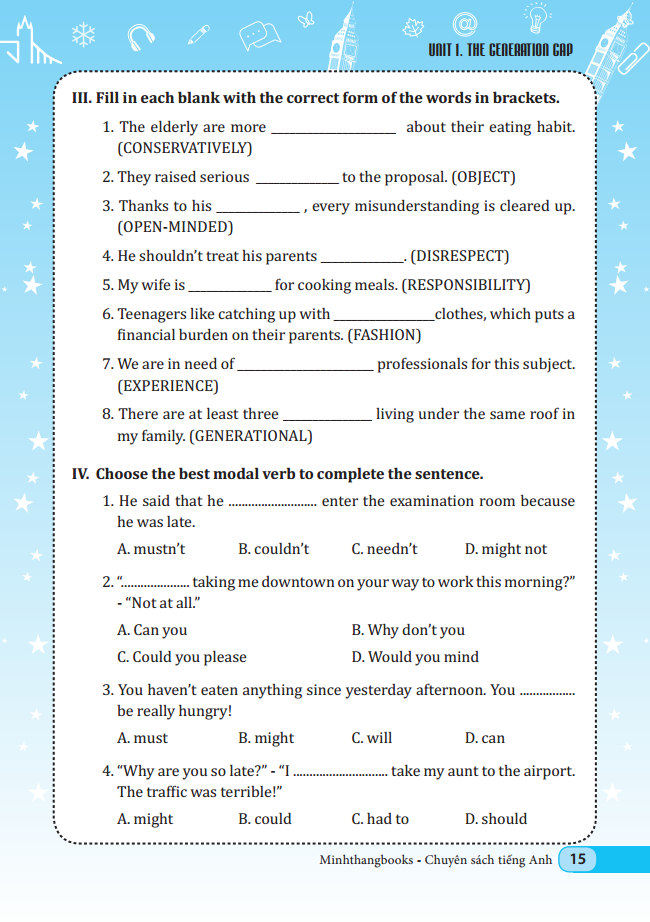 chinh phục ngữ pháp và bài tập tiếng anh 11 - tập 1 - Ảnh 8