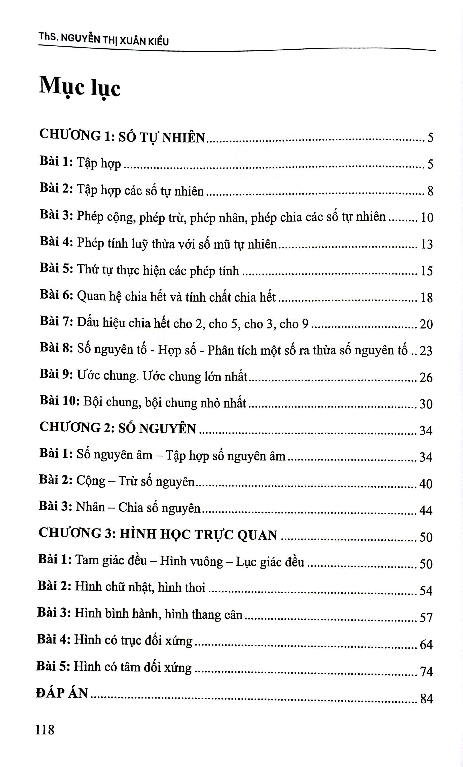 Chinh Phục Toán 6 Bằng 500 Câu Hỏi Trắc Nghiệm - Tập 1 - Ảnh 3