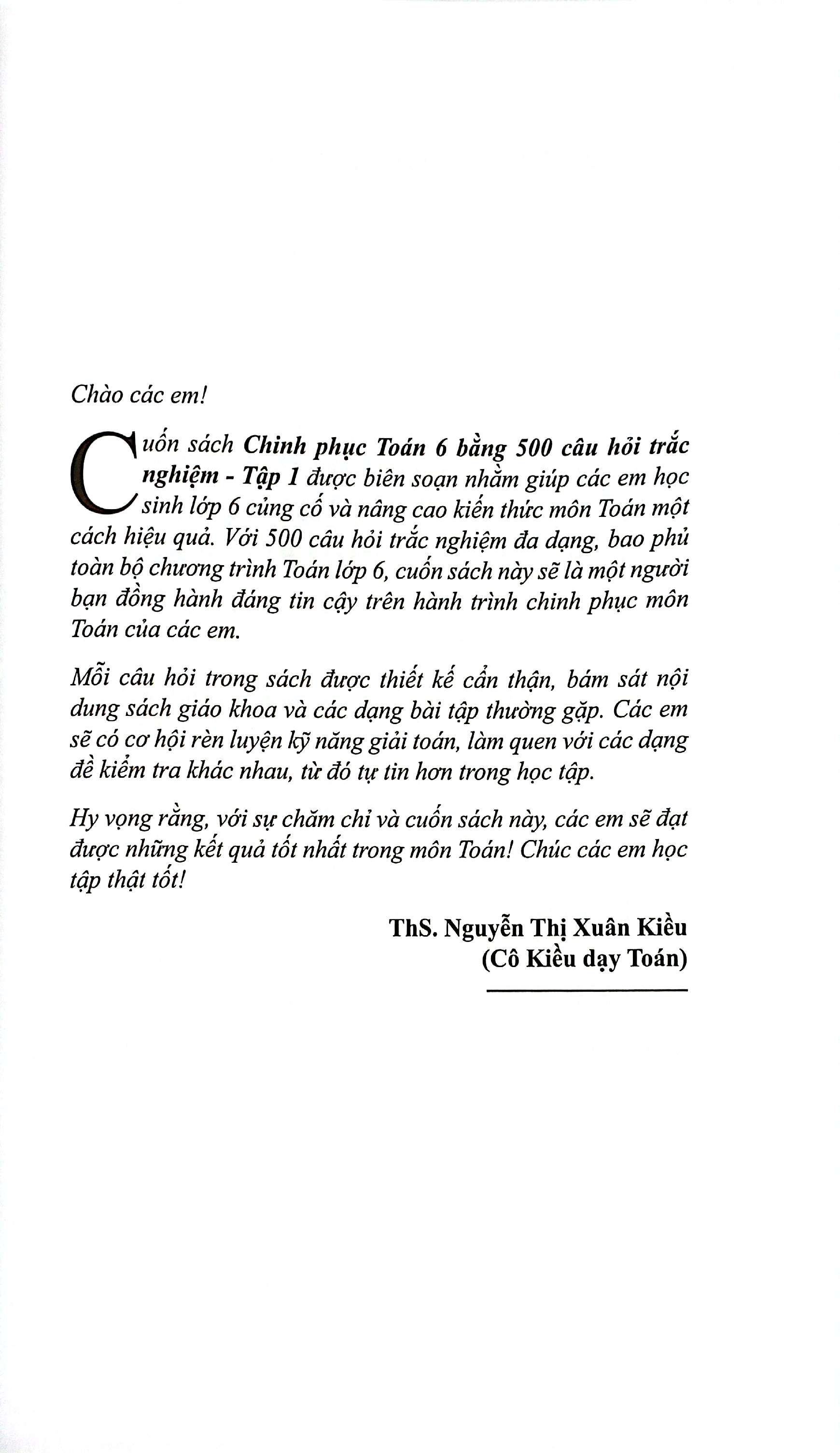 Chinh Phục Toán 6 Bằng 500 Câu Hỏi Trắc Nghiệm - Tập 1 - Ảnh 4