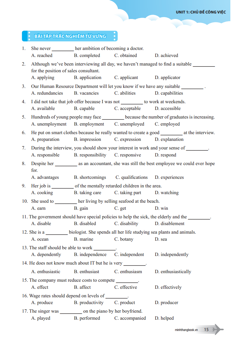 chinh phục từ vựng tiếng anh dùng cho học sinh thi thpt quốc gia và sinh viên các trường đại học, cao đẳng - Ảnh 12