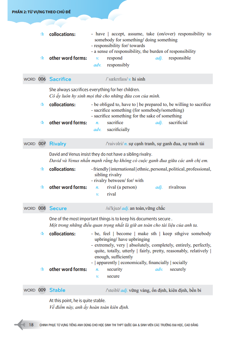 chinh phục từ vựng tiếng anh dùng cho học sinh thi thpt quốc gia và sinh viên các trường đại học, cao đẳng - Ảnh 15