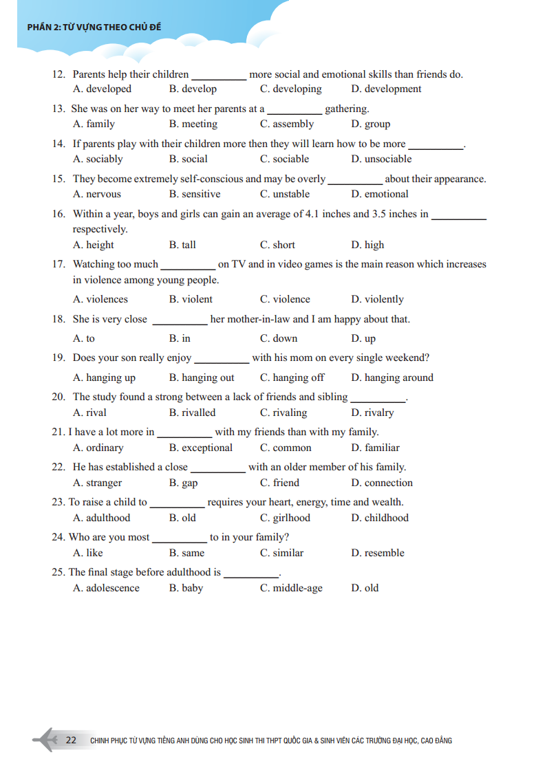 chinh phục từ vựng tiếng anh dùng cho học sinh thi thpt quốc gia và sinh viên các trường đại học, cao đẳng - Ảnh 19