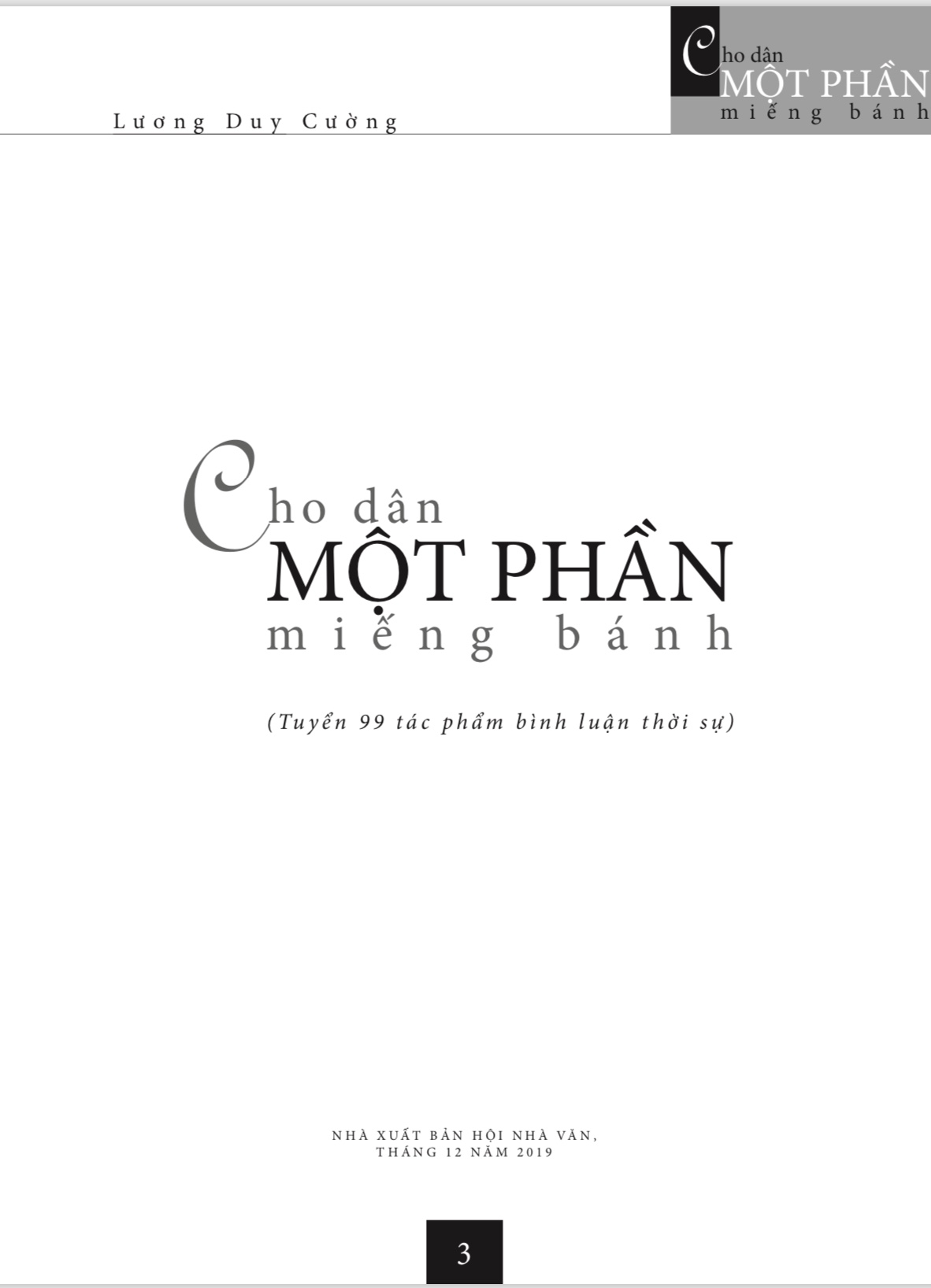 cho dân một phần miếng bánh - Ảnh 3