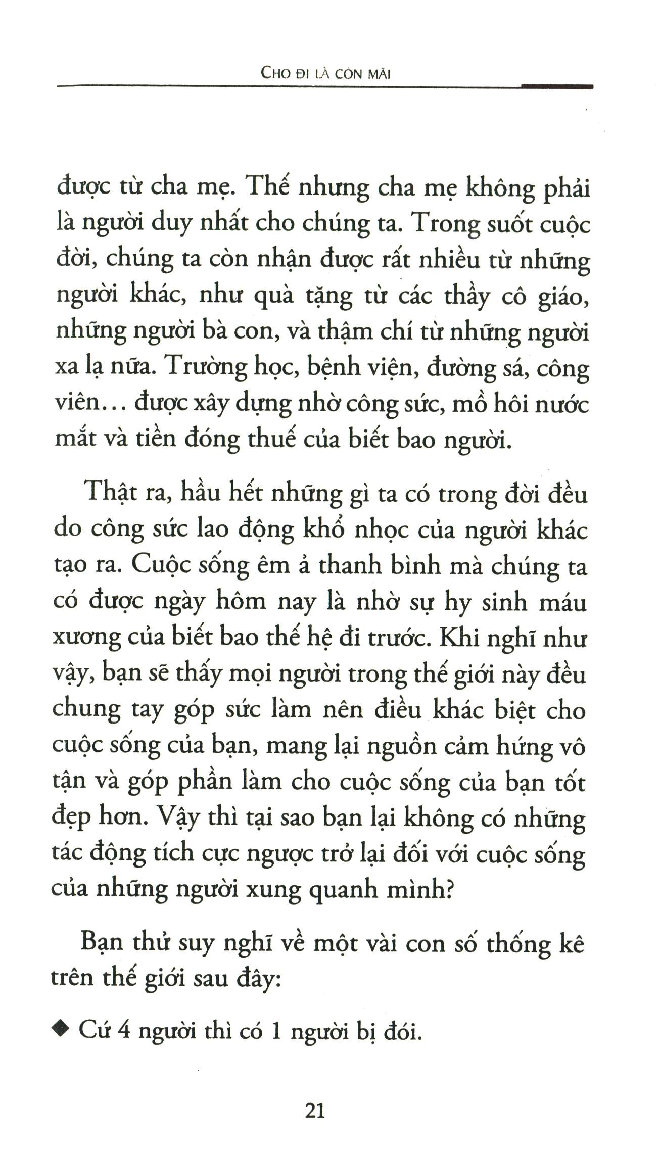 cho đi là còn mãi (tái bản 2020) - Ảnh 5