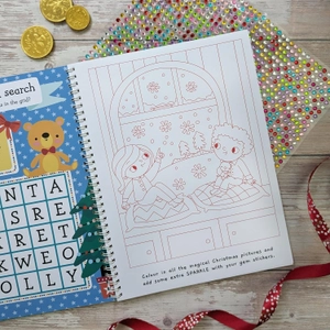 christmas gem sticker activity book - santa - Ảnh 5