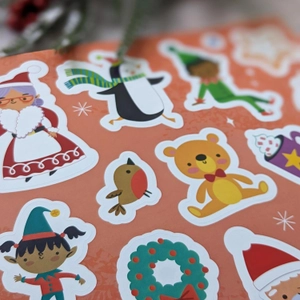 christmas gem sticker activity book - santa - Ảnh 8