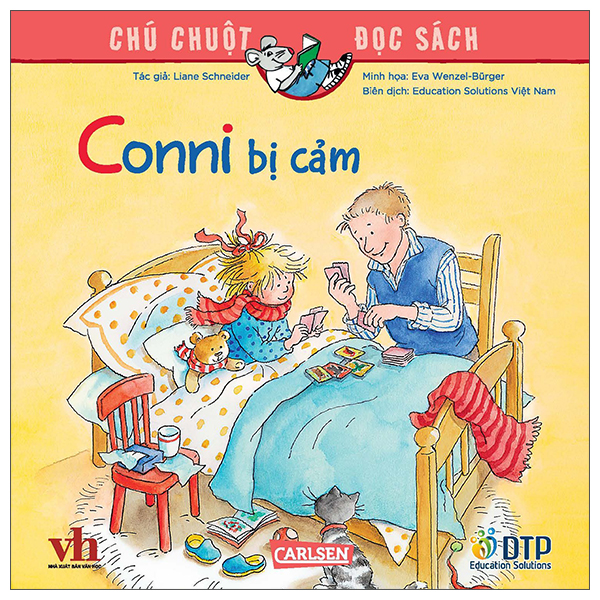 chú chuột đọc sách - conni bị cảm​