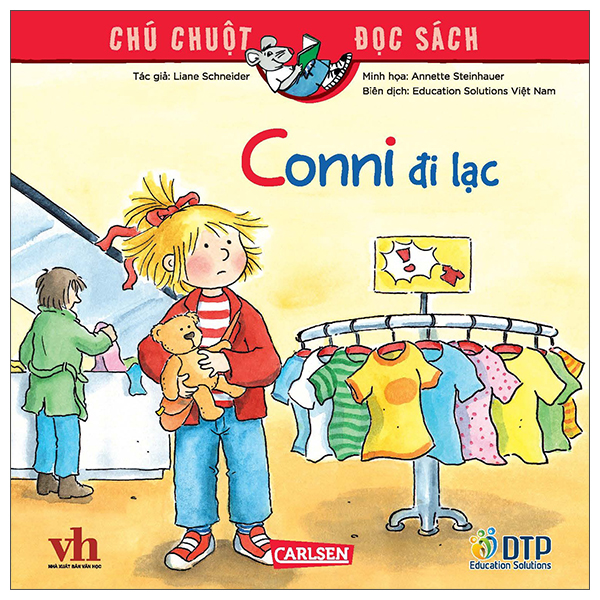 chú chuột đọc sách - conni đi lạc​
