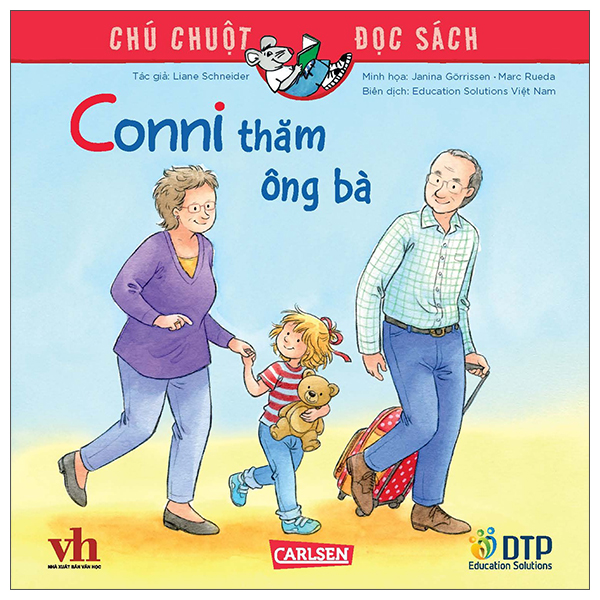 chú chuột đọc sách - conni thăm ông bà