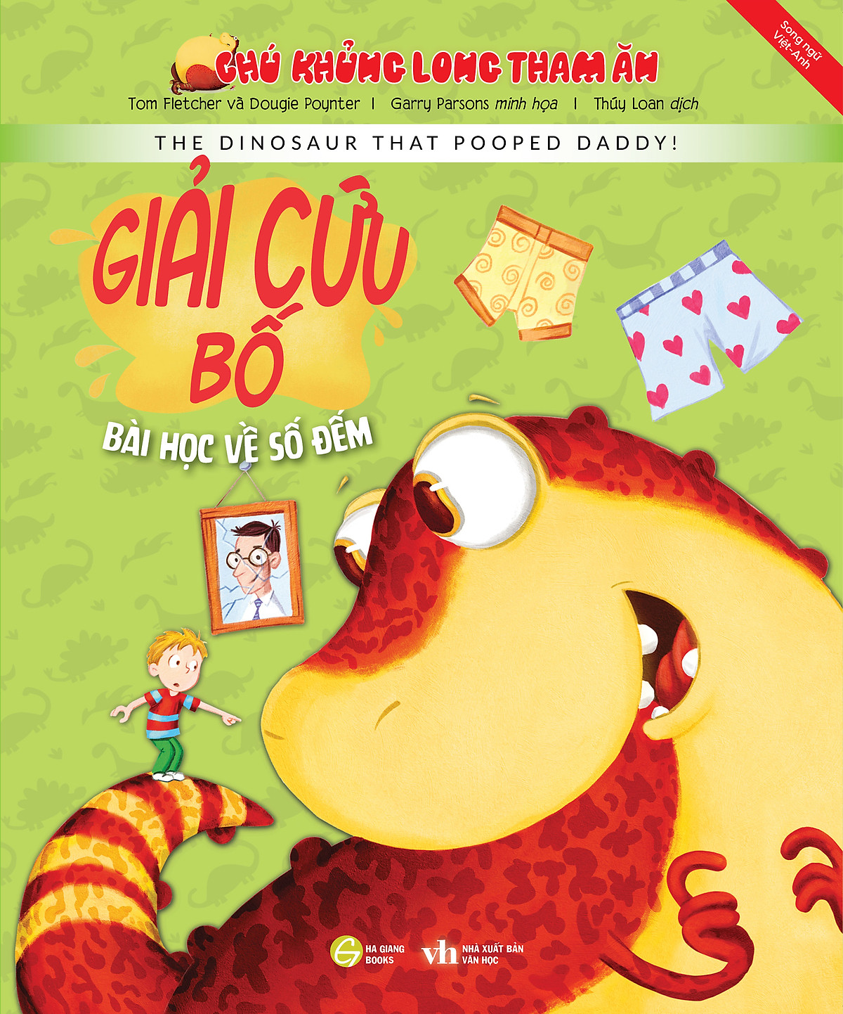 chú khủng long tham ăn: giải cứu bố - bài học về số đếm (song ngữ) - Ảnh 2