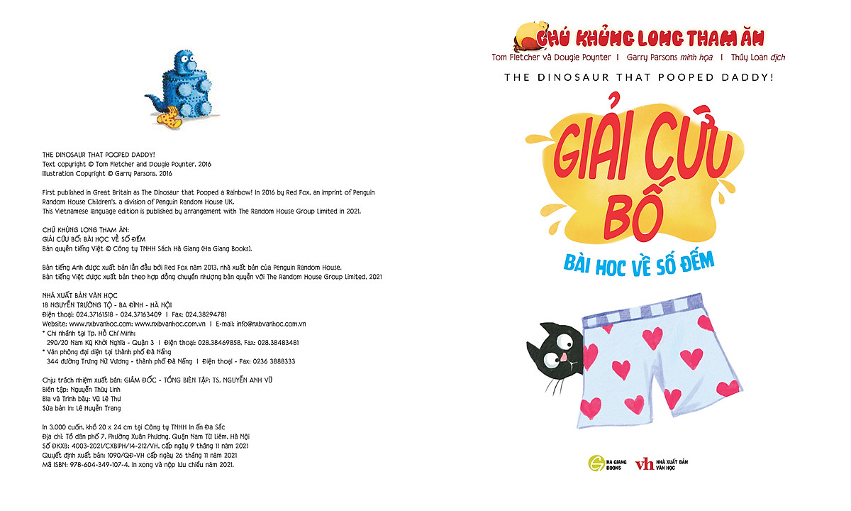 chú khủng long tham ăn: giải cứu bố - bài học về số đếm (song ngữ) - Ảnh 5