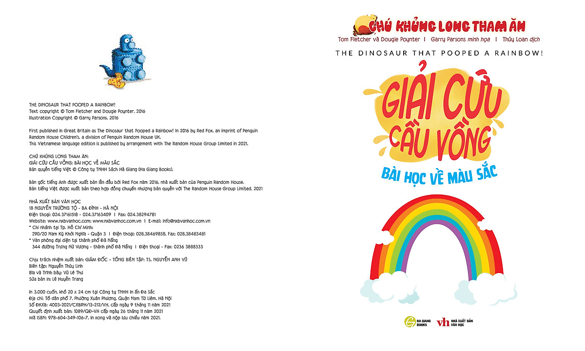 chú khủng long tham ăn: giải cứu cầu vồng – bài học về màu sắc (song ngữ) - Ảnh 3