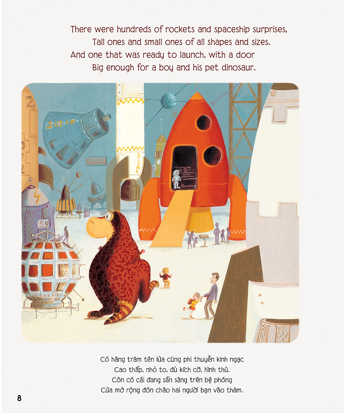 chú khủng long tham ăn: giải cứu hành tinh - bài học khám phá không gian (song ngữ) - Ảnh 7