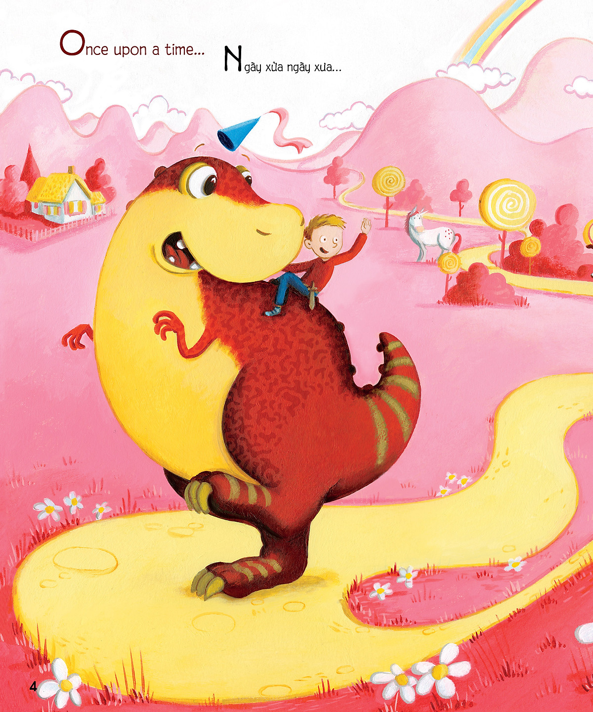 chú khủng long tham ăn: giải cứu nàng công chúa – bài học về lòng dũng cảm (song ngữ) - Ảnh 3