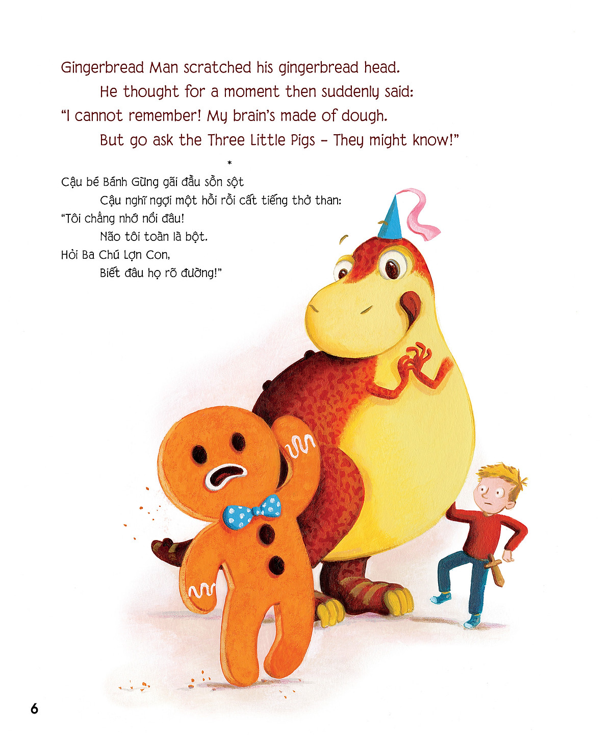 chú khủng long tham ăn: giải cứu nàng công chúa – bài học về lòng dũng cảm (song ngữ) - Ảnh 5