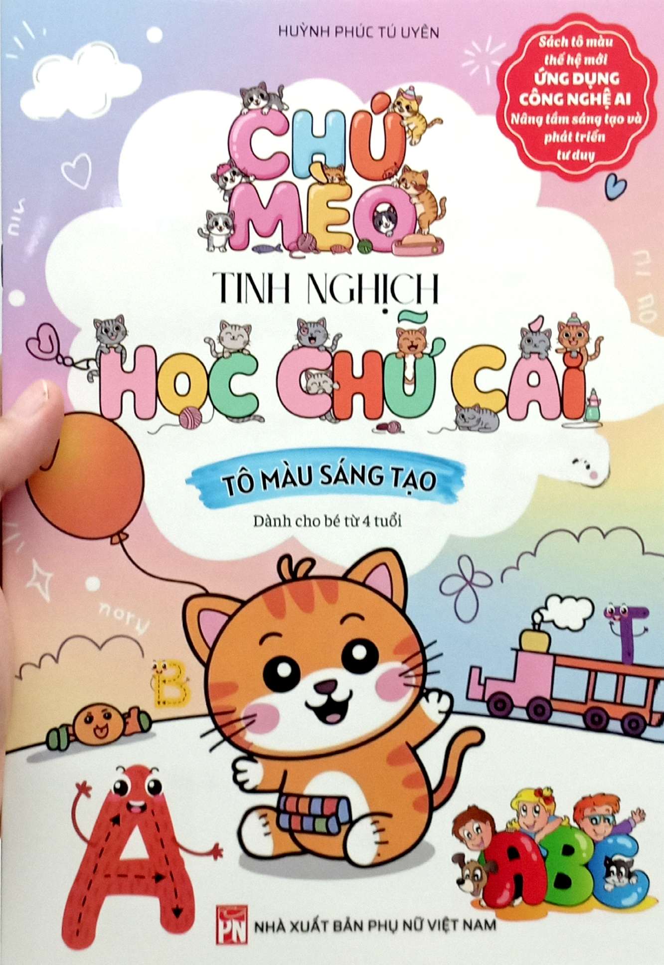 Chu Meo Tinh Nghich Hoc Chu Cai - To Mau Sang Tao - Danh Cho Be 3 Tuoi - Ảnh 3