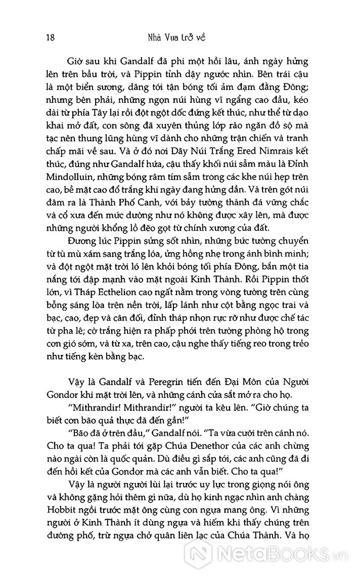 chúa tể những chiếc nhẫn - nhà vua trở về (tái bản 2021) - Ảnh 10