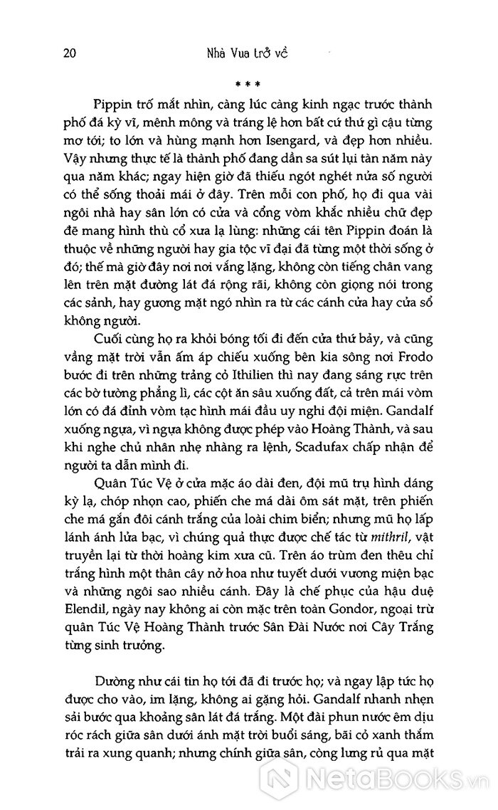 chúa tể những chiếc nhẫn - nhà vua trở về (tái bản 2021) - Ảnh 12