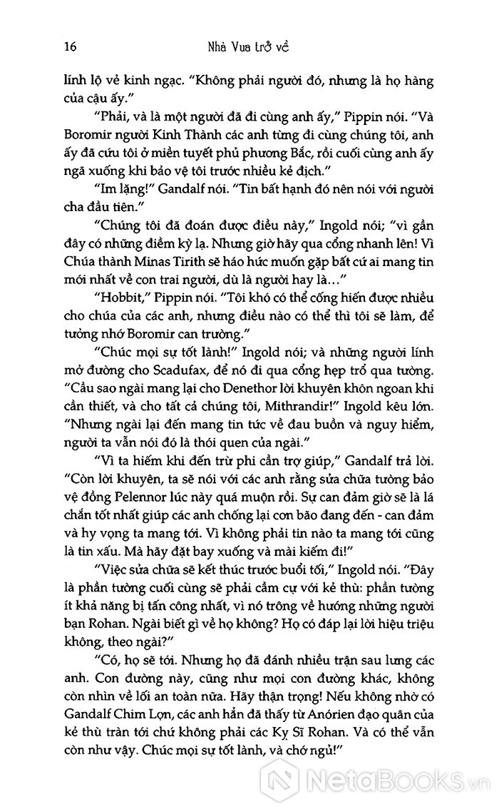 chúa tể những chiếc nhẫn - nhà vua trở về (tái bản 2021) - Ảnh 8