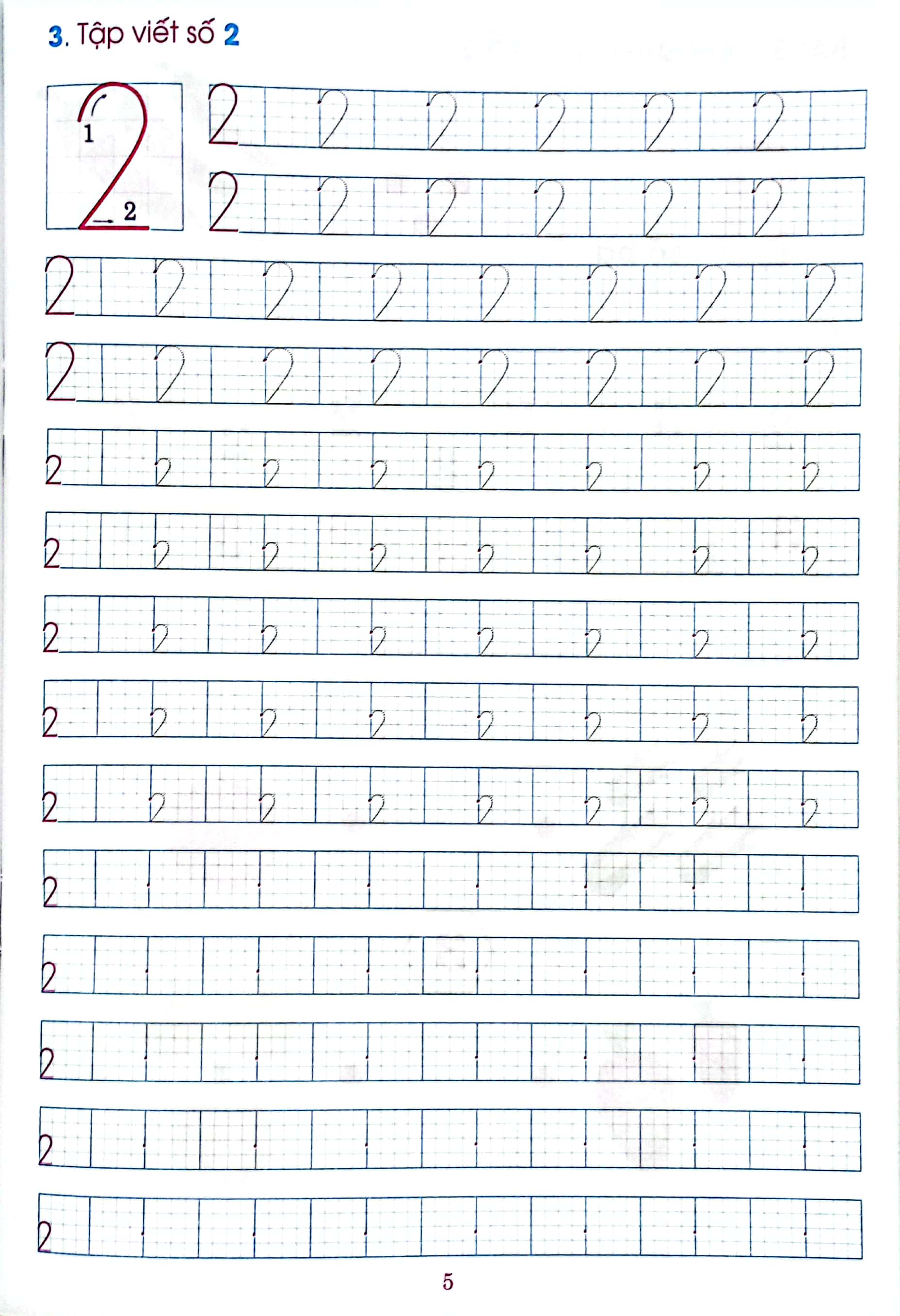 chuẩn bị bé vào lớp 1 - làm quen chữ số (dành cho bé 4-5 tuổi) - Ảnh 6