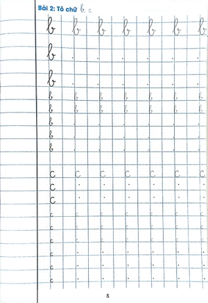 chuẩn bị bé vào lớp 1 - tập tô chữ 1 ô ly - cỡ chữ nhỏ (dành cho bé 5-6 tuổi) - Ảnh 5