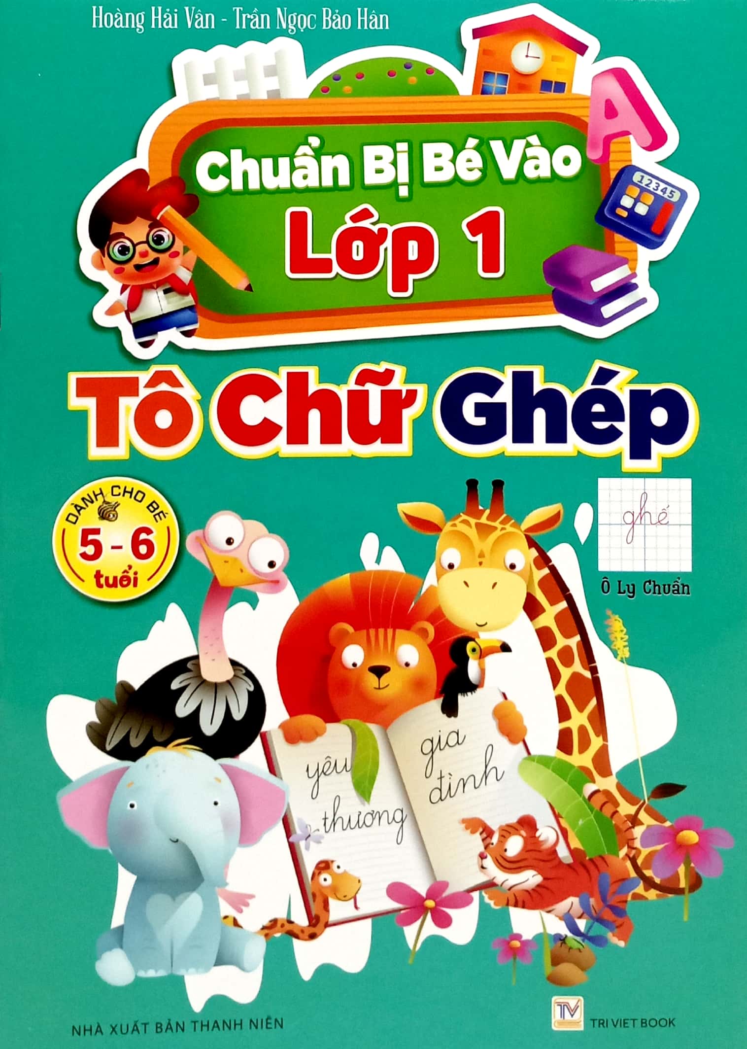 chuẩn bị bé vào lớp 1 - tô chữ ghép (dành cho bé 5-6 tuổi) - Ảnh 2