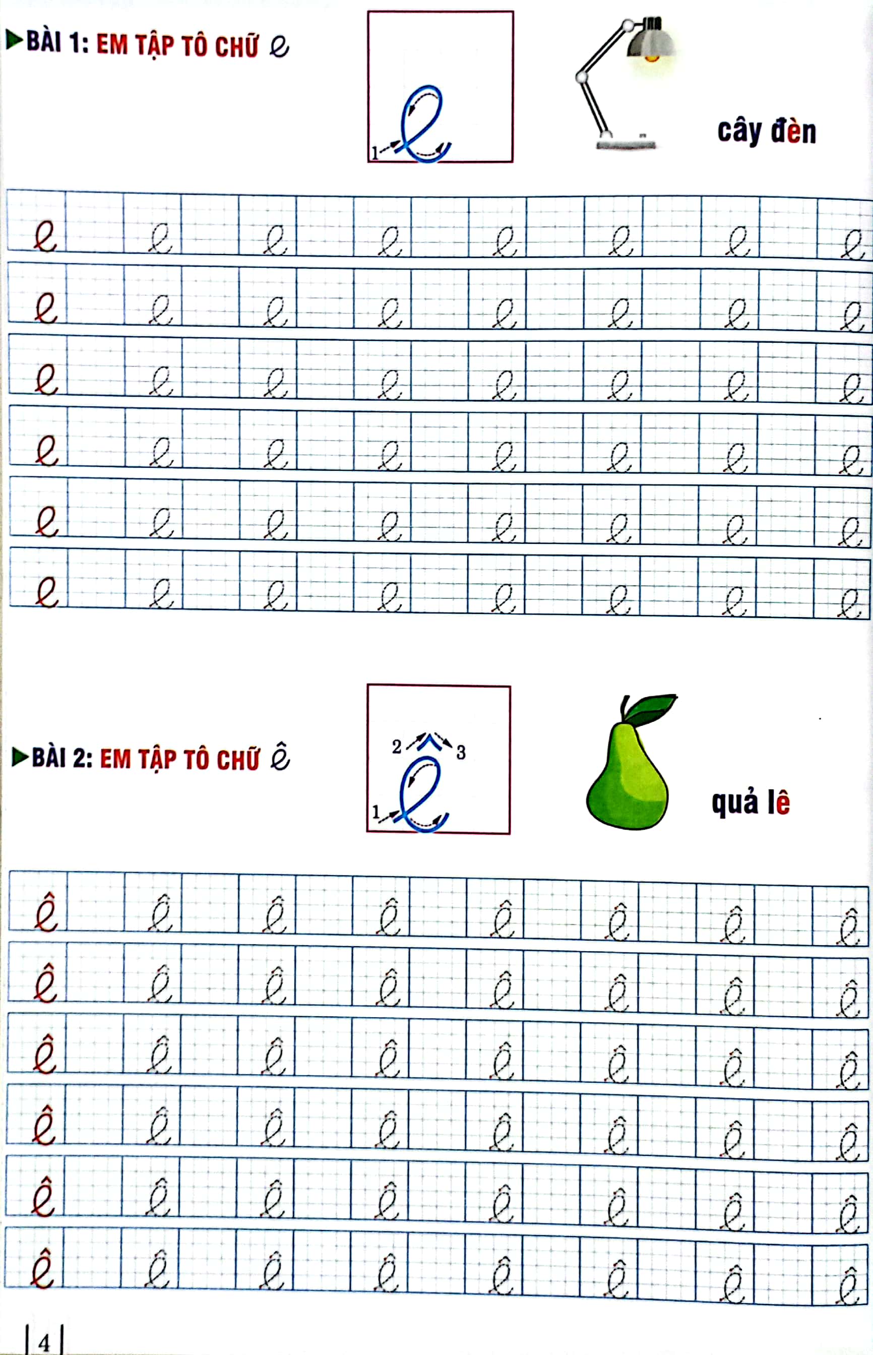 chuẩn bị cho bé vào lớp 1 - bé tập tô chữ cái và chữ ghép (5-6 tuổi) - Ảnh 5