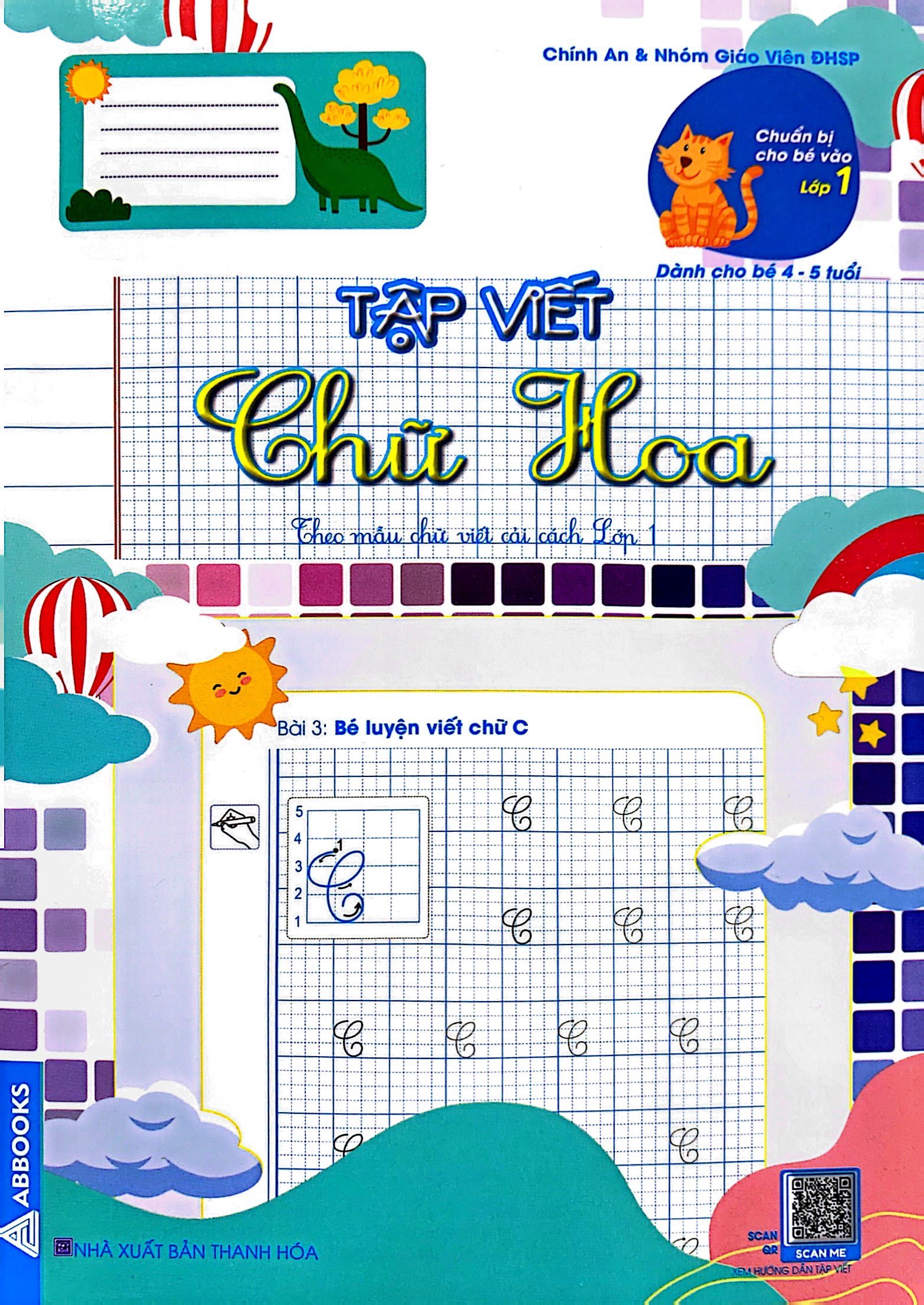 chuẩn bị cho bé vào lớp 1 - dành cho bé 4-5 tuổi - tập viết chữ hoa - Ảnh 2