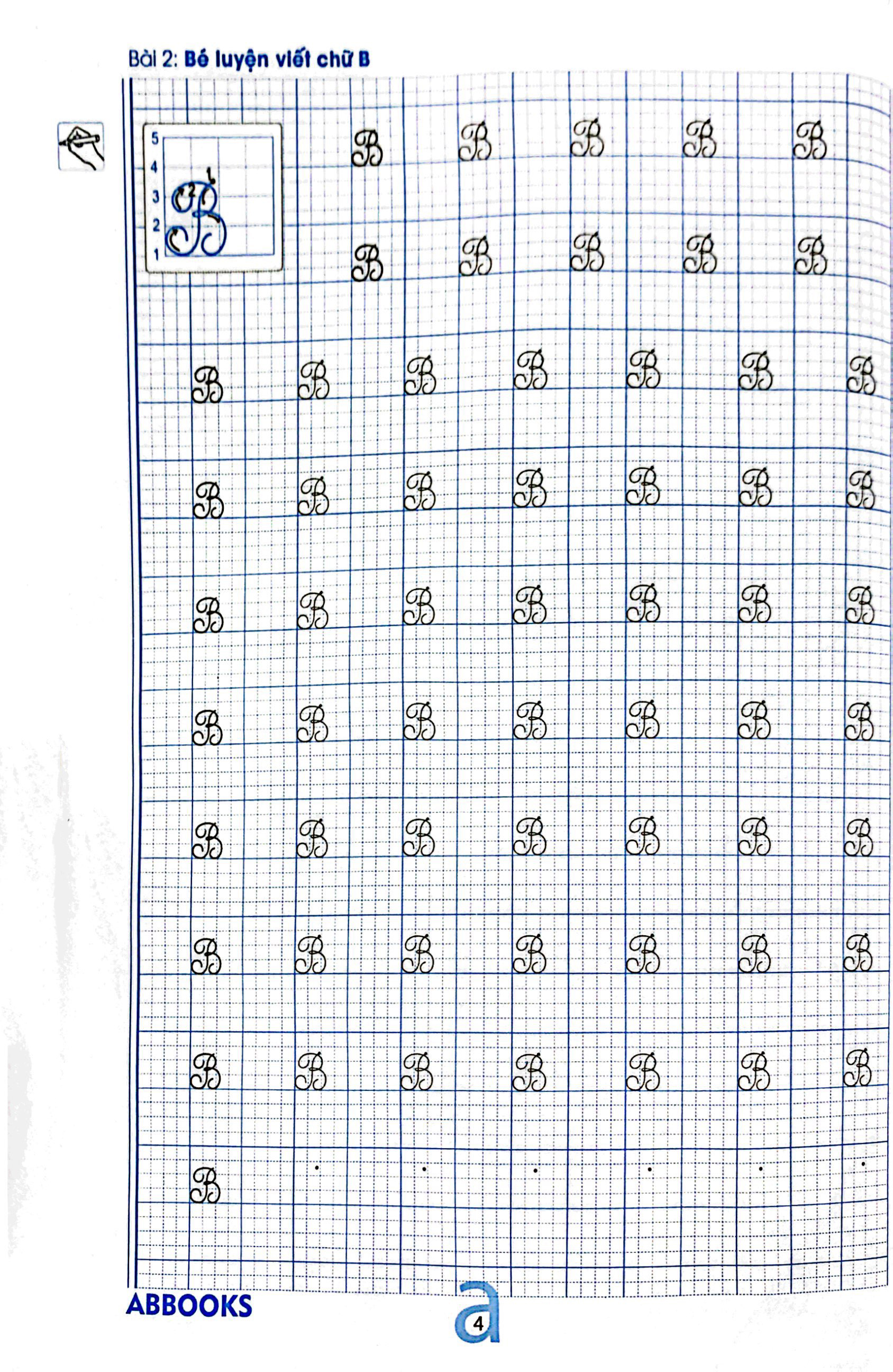 chuẩn bị cho bé vào lớp 1 - dành cho bé 4-5 tuổi - tập viết chữ hoa - Ảnh 6