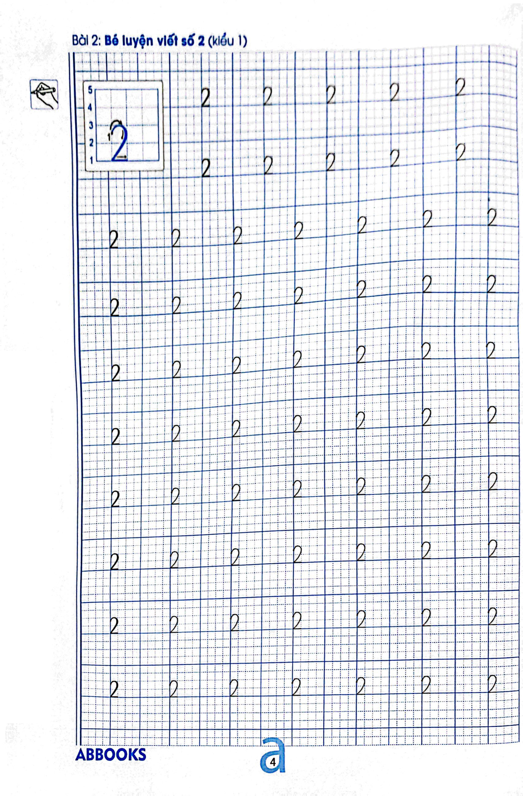 chuẩn bị cho bé vào lớp 1 - dành cho bé 4-5 tuổi - tập viết chữ số - Ảnh 6