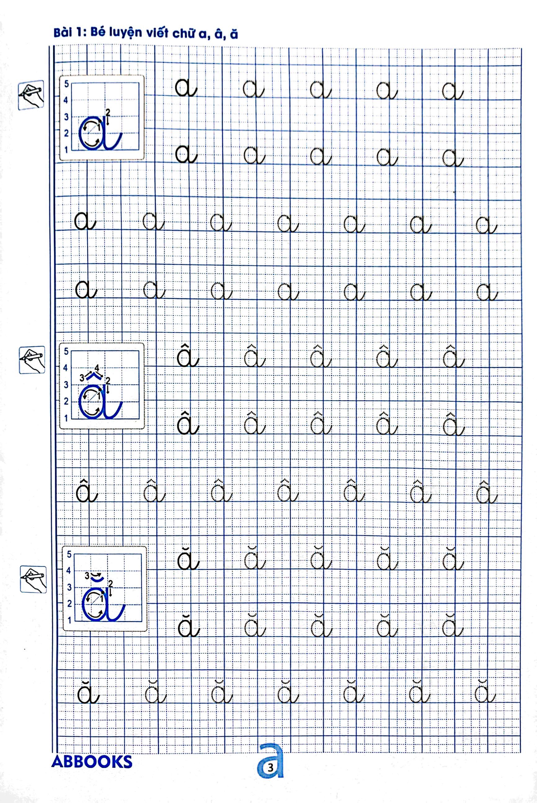 chuẩn bị cho bé vào lớp 1 - dành cho bé 4-5 tuổi - tập viết chữ thường - Ảnh 5