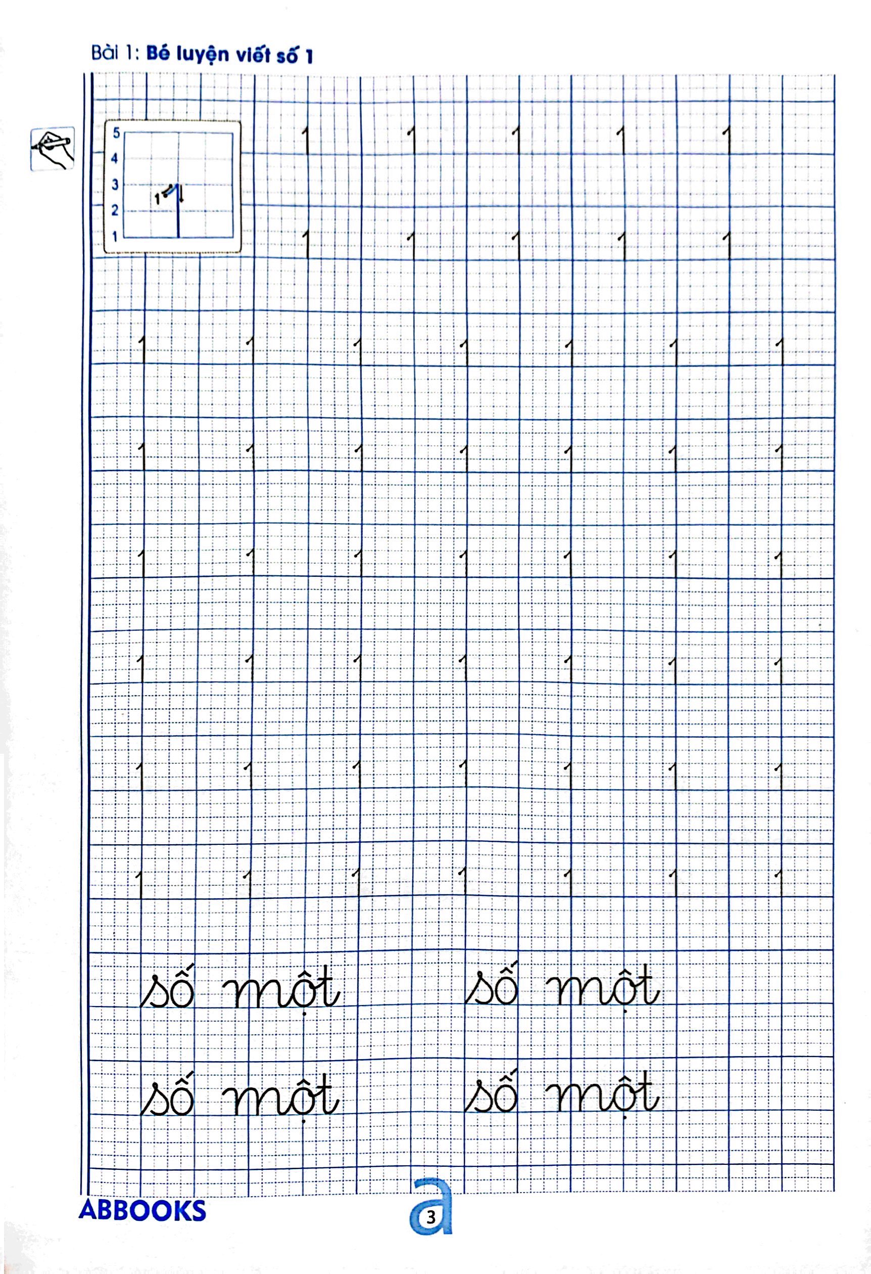 chuẩn bị cho bé vào lớp 1 - dành cho bé 4-5 tuổi - tập viết số và chữ - Ảnh 5