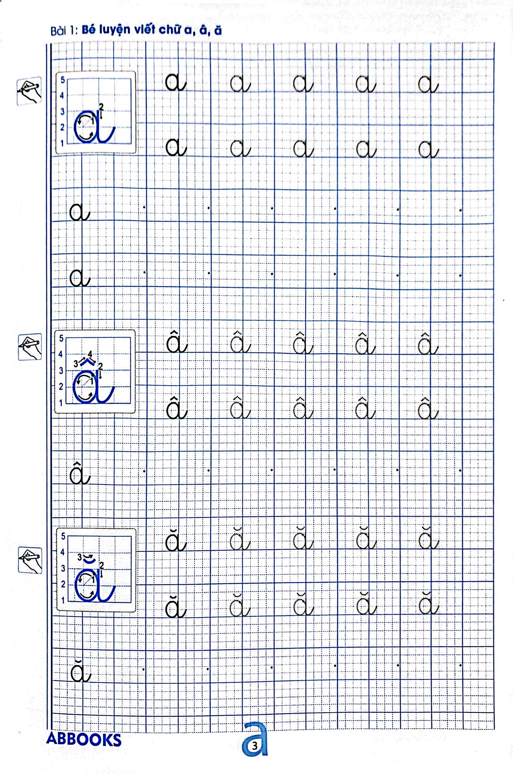 chuẩn bị cho bé vào lớp 1 - dành cho bé 5-6 tuổi - bé luyện viết chữ thường - Ảnh 3