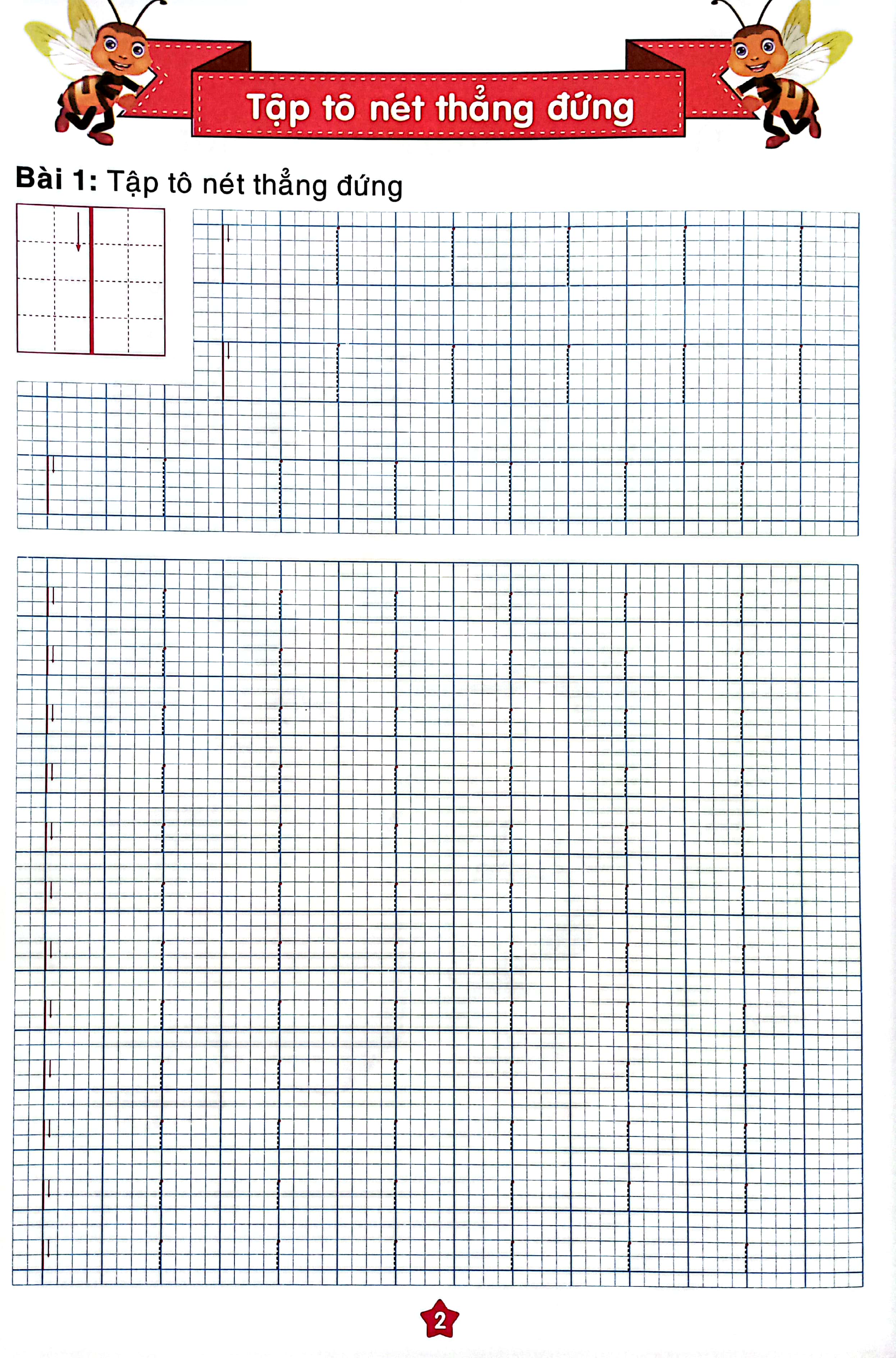 chuẩn bị cho bé vào lớp 1 - tập tô nét cơ bản (cho bé từ 4-5 tuổi) - Ảnh 3