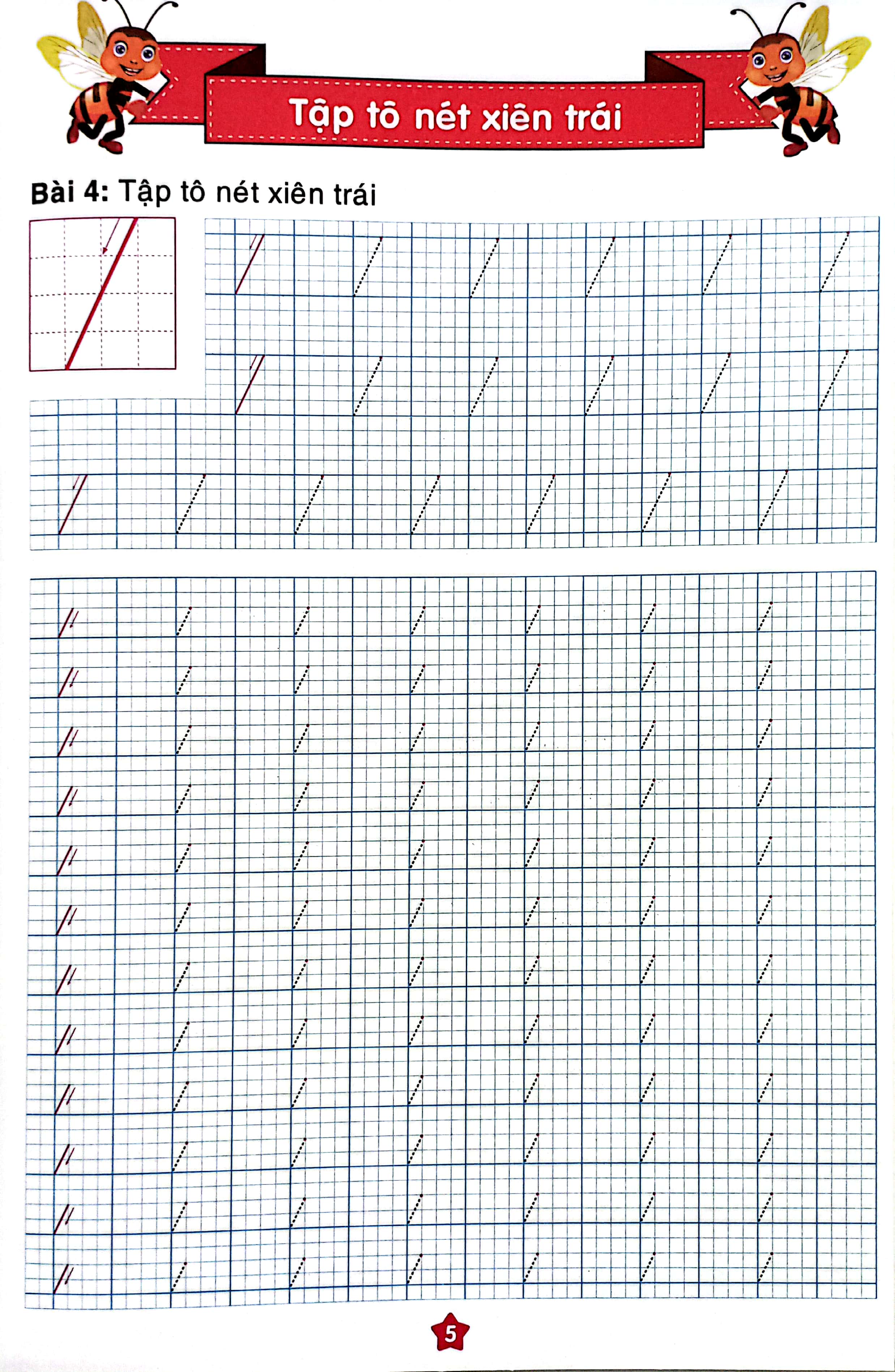 chuẩn bị cho bé vào lớp 1 - tập tô nét cơ bản (cho bé từ 4-5 tuổi) - Ảnh 6