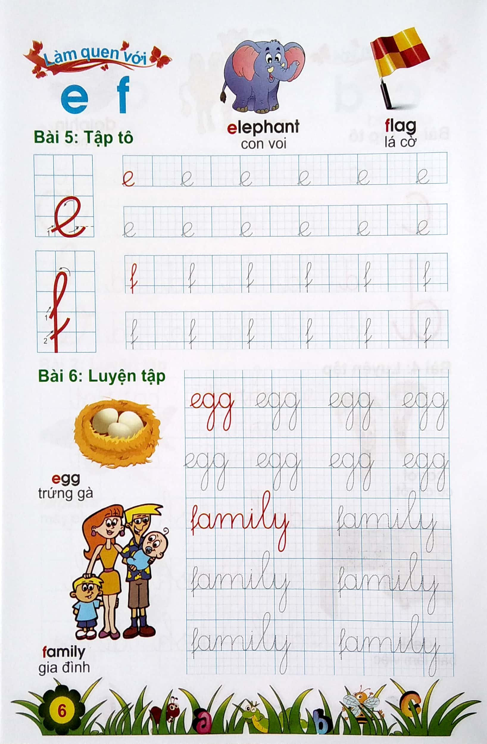 chuẩn bị cho bé vào lớp 1: tiếng anh chữ cái - Ảnh 6