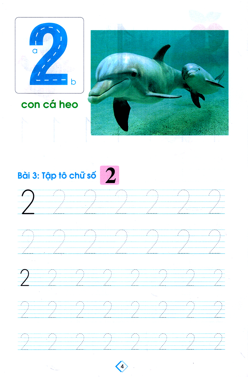 chuẩn bị cho bé vào lớp môt - tập tô số lớp 1 - Ảnh 6