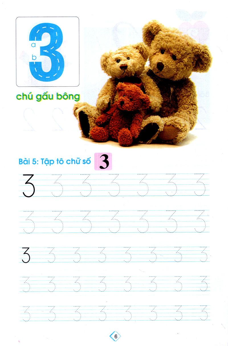 chuẩn bị cho bé vào lớp môt - tập tô số lớp 1 - Ảnh 8