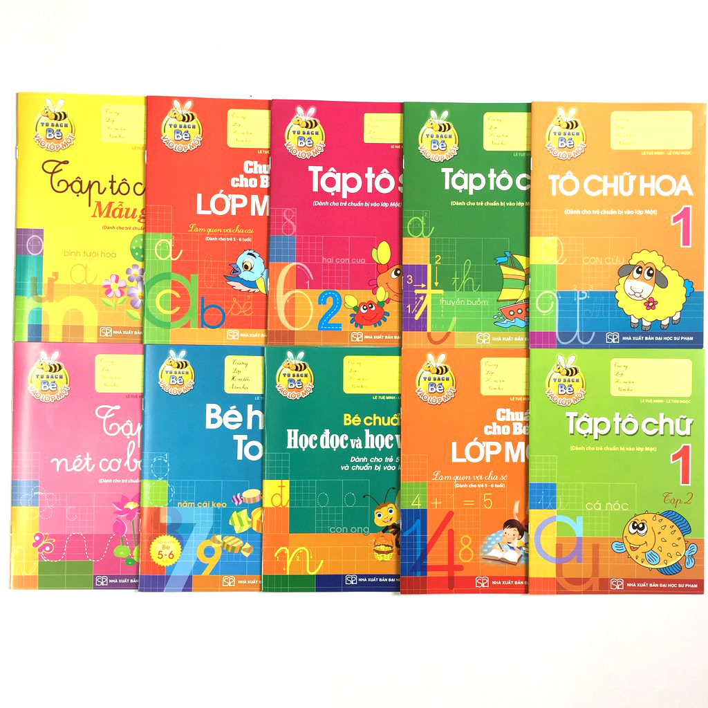 chuẩn bị cho bé vào lớp một (túi 10 cuốn) (tái bản 2018) - Ảnh 2