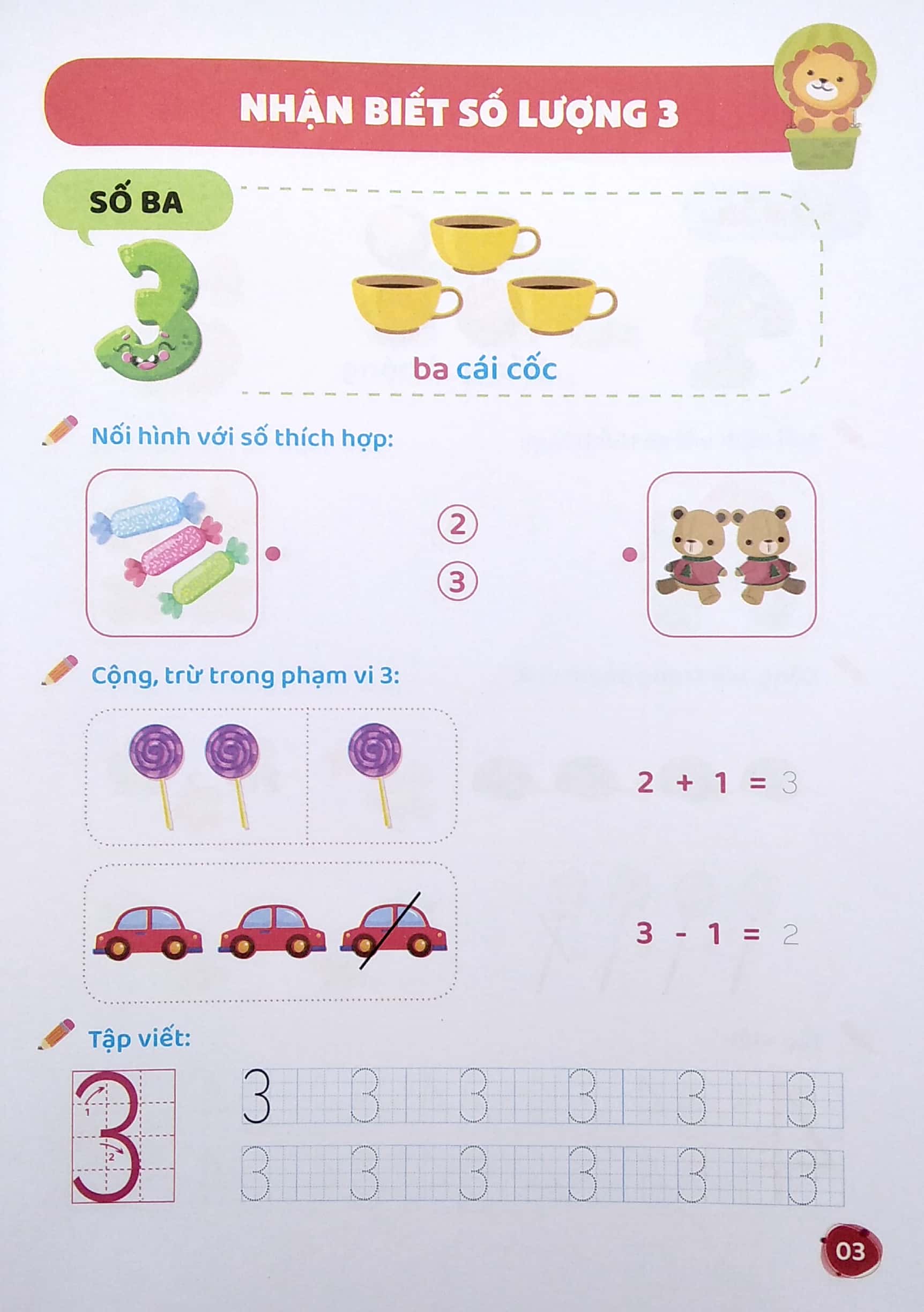 chuẩn bị vào lớp 1 - vở bé làm quen với toán (dành cho 5-6 tuổi) - Ảnh 4