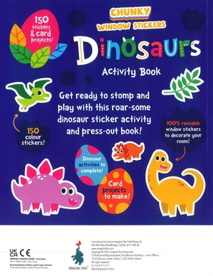 chunky window stickers - dinosaurs - Ảnh 6