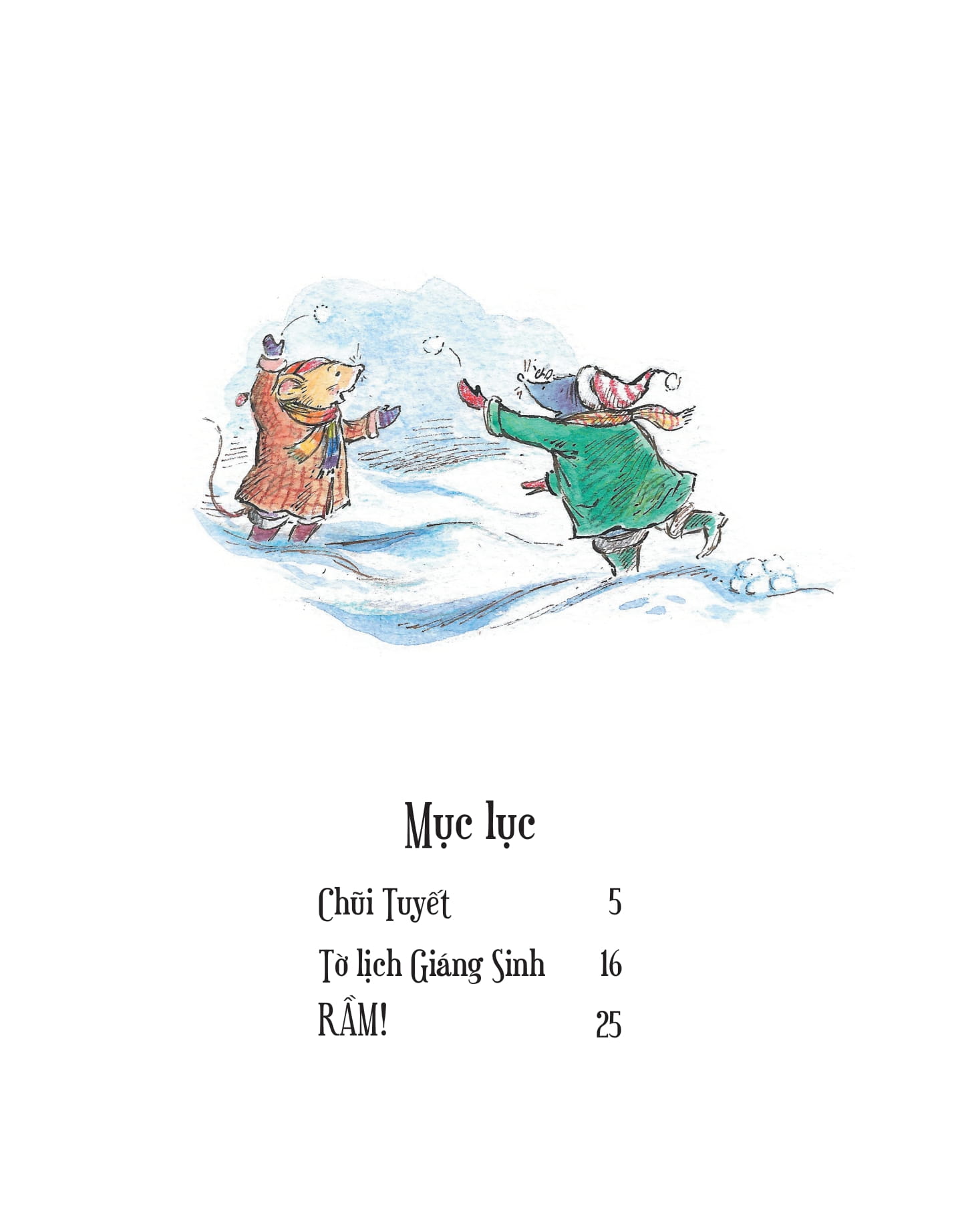 chuột và chũi - tờ lịch giáng sinh - Ảnh 3